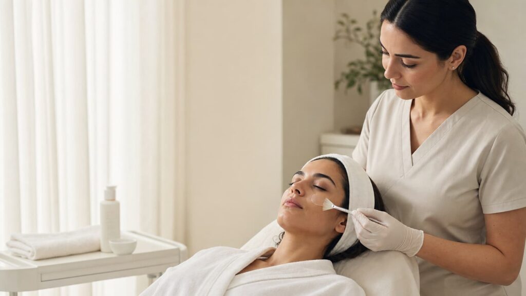 Chemical peel in Dubai during summer