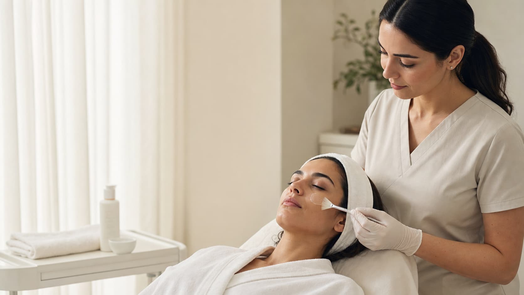 Chemical peel in Dubai during summer